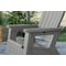 Suncast Elements Dove Gray Adirondack Chair with Storage BMAC1000DG - alternate 4